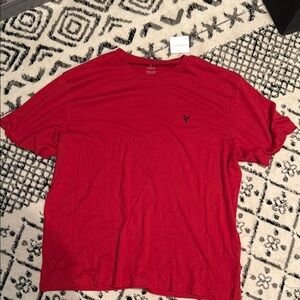 American Eagle Outfitters Red Short Sleeve Tee